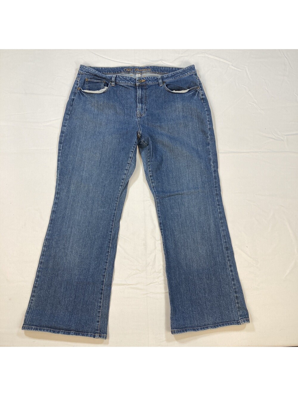 Cato Premium Womens Size 20W Blue Straight Leg Denim Jeans EUC